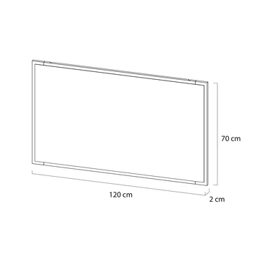Tiger S-Line Frame Spiegel 120x70 Cm Mat Wit 4 Tiger S-Line Frame Spiegel 120x70 Cm Mat Wit - Afbeelding 4