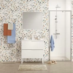 Tiger S-line Frame Spiegel 60x70 Cm Mat Wit -Badkamer Winkel 123 1114