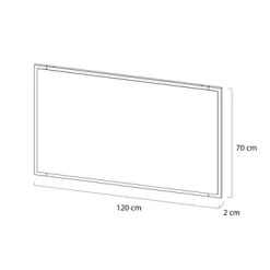 Tiger S-line Frame Spiegel 120x70 Cm Mat Zwart -Badkamer Winkel 123 1137