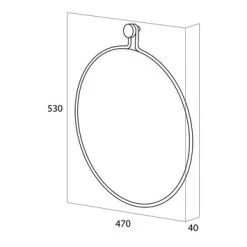 Tiger Spiegel Sem Zwart -Badkamer Winkel 123 1142