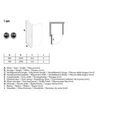 Sealskin Swingdeur Voor Douchewand I AM 100x200 Cm Zwart -Badkamer Winkel 123 1185