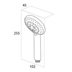 Tiger Splash Eco Handdouche Alicante Chroom -Badkamer Winkel 123 1208