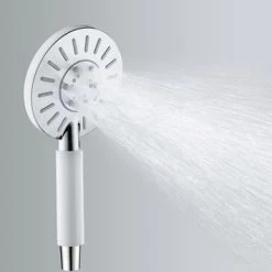 Tiger Handdouche Akcent Chroom Wit -Badkamer Winkel 123 1258