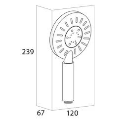 Tiger Handdouche Akcent Chroom Wit -Badkamer Winkel 123 1259