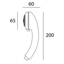 Tiger Handdouche Genova Ø6,5 Cm 1 Stand -Badkamer Winkel 123 1282