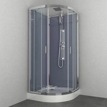 Allibert Douchecabine Everest 90x90cm Kwartrond 1 Allibert Douchecabine Everest 90x90cm Kwartrond