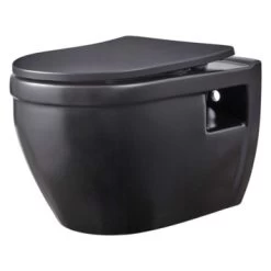 Atlantic Tyler Wandcloset Randloos Zwart Inclusief Wcbril