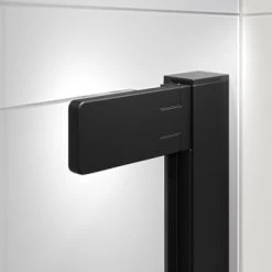 Sealskin Inc. Tweedelige Kwartronde Douchecabine 90x90x200 Cm, 8 Mm Helder Veiligheidsglas Met Antikalklaag Mat Zwart -Badkamer Winkel 123 1415