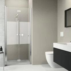 Sealskin Vouwdeur Voor Nis Code L 70x197 Cm Met Gesatineerde Band