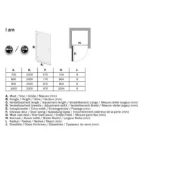 Sealskin Swingdeur Voor Nis I AM 70x200 Cm Zwart -Badkamer Winkel 123 1457
