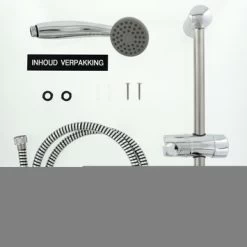 Tiger Doucheset Splash Como Met Glijstang Chroom -Badkamer Winkel 123 1549