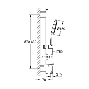Grohe Doucheset Vitalio Smartactive 150/3 5 Grohe Doucheset Vitalio Smartactive 150/3 - Afbeelding 5
