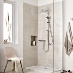 Grohe Douchesysteem Vitalio Start 250 Vierkant Met Omstelling Chroom 15 Grohe Douchesysteem Vitalio Start 250 Vierkant Met Omstelling Chroom -Badkamer Winkel 123 1585