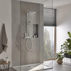 Grohe Douchesysteem Vitalio Joy 310 Cooltouch Met Thermostaatkraan QuickFix Chroom -Badkamer Winkel 123 1593