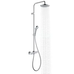 Hansgrohe Douchesysteem Vernis Blend 200 Met Thermostaatkraan Mat Zwart -Badkamer Winkel 123 1614