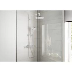 Hansgrohe Douchesysteem Vernis Blend 200 Met Thermostaatkraan Mat Zwart -Badkamer Winkel 123 1616