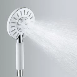 Tiger Regendoucheset Akcent Chroom Wit -Badkamer Winkel 123 1657