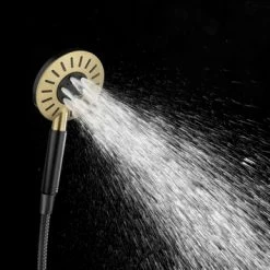 Tiger Doucheset Akcent 3 Straalstanden Zwart/messing 20 Tiger Doucheset Akcent 3 Straalstanden Zwart/messing -Badkamer Winkel 123 1682