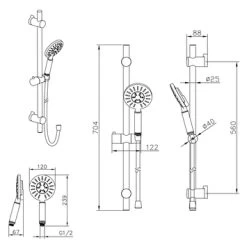 Tiger Doucheset Akcent 3 Straalstanden Zwart/messing 21 Tiger Doucheset Akcent 3 Straalstanden Zwart/messing -Badkamer Winkel 123 1683
