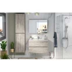 Atlantic By Allibert Badmeubelset Donna 80 Cm Hout -Badkamer Winkel 123 169