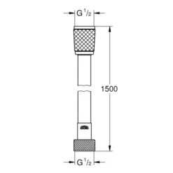 Grohe VitalioFlex Doucheslang Comfort 150 Cm -Badkamer Winkel 123 1705