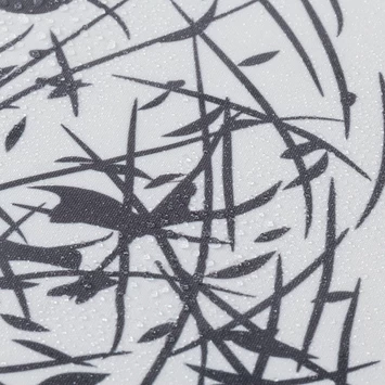 Sealskin Douchegordijn Flow 180x200cm Zwart/wit 4 Sealskin Douchegordijn Flow 180x200cm Zwart/wit - Afbeelding 4