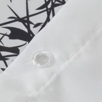 Sealskin Douchegordijn Flow 180x200cm Zwart/wit 7 Sealskin Douchegordijn Flow 180x200cm Zwart/wit - Afbeelding 7