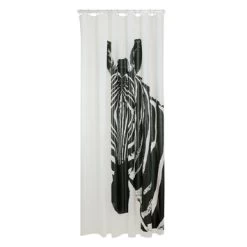 Sealskin Douchegordijn Zebra 180x200cm Zwart/wit