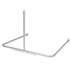 Sealskin Douchegordijnstang Easy Roll Aluminium 90x90 Cm -Badkamer Winkel 123 1775