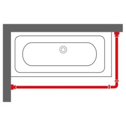 Sealskin Douchegordijnstang Easy Roll Aluminium 90x90 Cm -Badkamer Winkel 123 1785