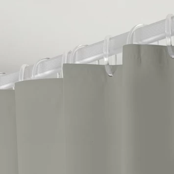 SEALSKIN Douchegordijn Granada 120x200cm Licht Grijs 2 SEALSKIN Douchegordijn Granada 120x200cm Licht Grijs - Afbeelding 2