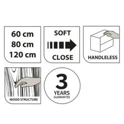 Tiger Reverse Meubelset 2x60 Cm Met 4 Lades Naturel Eik / Mat Wit Inclusief Oval Wastafel Mat Wit -Badkamer Winkel 123 180