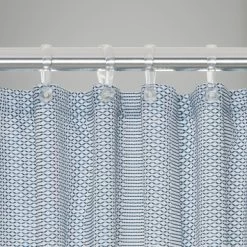 Sealskin Douchegordijn Wave Polyester 180x200 Cm Blauw -Badkamer Winkel 123 1801