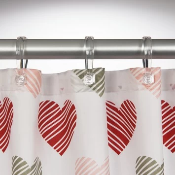 Sealskin Douchegordijn Amor Rood 180x200 Cm 3 Sealskin Douchegordijn Amor Rood 180x200 Cm - Afbeelding 3