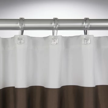 Sealskin Douchegordijn Urban Textiel Bruin/Beige 200x180 Cm 3 Sealskin Douchegordijn Urban Textiel Bruin/Beige 200x180 Cm - Afbeelding 3