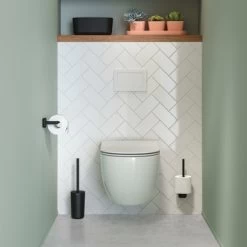 Tiger Toiletrolhouder Carv Zwart -Badkamer Winkel 123 1835