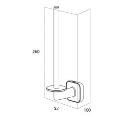 Tiger Toiletrolhouder Carv Zwart -Badkamer Winkel 123 1836