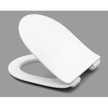 Cedo Delray Wc Bril Wit Softclose D-vorm Duroplast 2 Cedo Delray Wc Bril Wit Softclose D-vorm Duroplast - Afbeelding 2