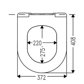 Cedo Delray Wc Bril Wit Softclose D-vorm Duroplast 3 Cedo Delray Wc Bril Wit Softclose D-vorm Duroplast - Afbeelding 3