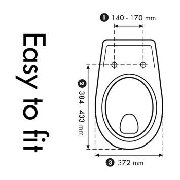 Cedo Delray Wc Bril Wit Softclose D-vorm Duroplast 4 Cedo Delray Wc Bril Wit Softclose D-vorm Duroplast - Afbeelding 4