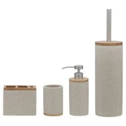 Sealskin Toiletborstelgarnituur Grace Zand -Badkamer Winkel 123 1857