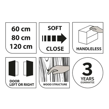 Tiger Karlo Kolomkast Naturel Eiken 160 Cm 3 Tiger Karlo Kolomkast Naturel Eiken 160 Cm - Afbeelding 3