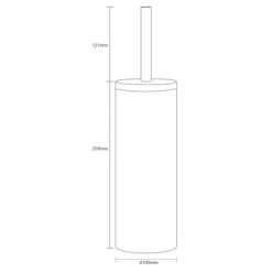 Sealskin Toiletborstelgarnituur Grace Zand -Badkamer Winkel 123 1861