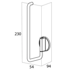 Tiger Reserverolhouder Tune Messing Zwart 17 Tiger Reserverolhouder Tune Messing Zwart -Badkamer Winkel 123 1870