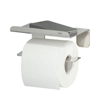 Tiger Toiletrolhouder Colar Met Plateau Chroom 1 Tiger Toiletrolhouder Colar Met Plateau Chroom