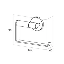 Toiletrolhouder Tiger Noon RVS -Badkamer Winkel 123 1931