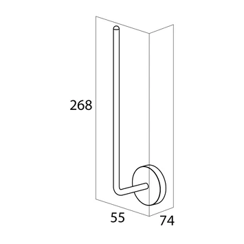 Handson Reserverolhouder Smart Chroom 2 Handson Reserverolhouder Smart Chroom - Afbeelding 2