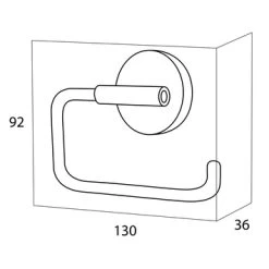 Handson Toiletrolhouder Smart Chroom -Badkamer Winkel 123 1999