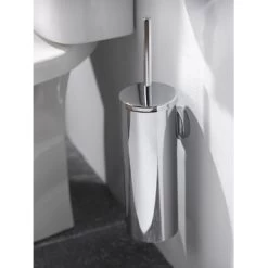 Haceka Toiletborstelhouder Kosmos Tec Hangend Chroom Buitenpot Met Binnenpot -Badkamer Winkel 123 2019