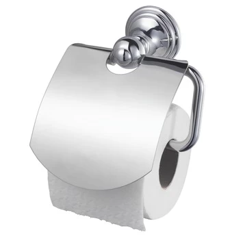 Haceka Toiletrolhouder Allure Met Klep Chroom 1 Haceka Toiletrolhouder Allure Met Klep Chroom